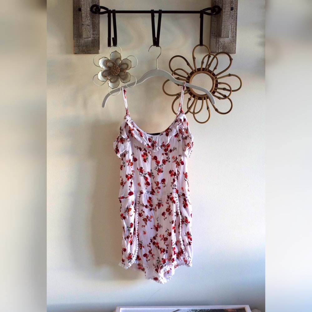 Rose Floral Romper